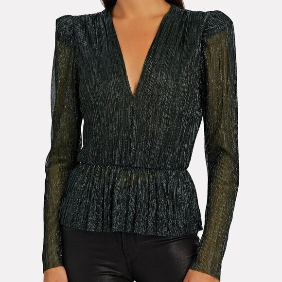 NWT Sabina Musayev Plissé Blouse - Picture 6 of 6